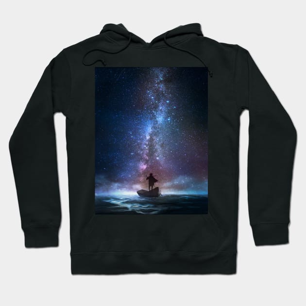 Night dream traveler Hoodie by mcashe_art